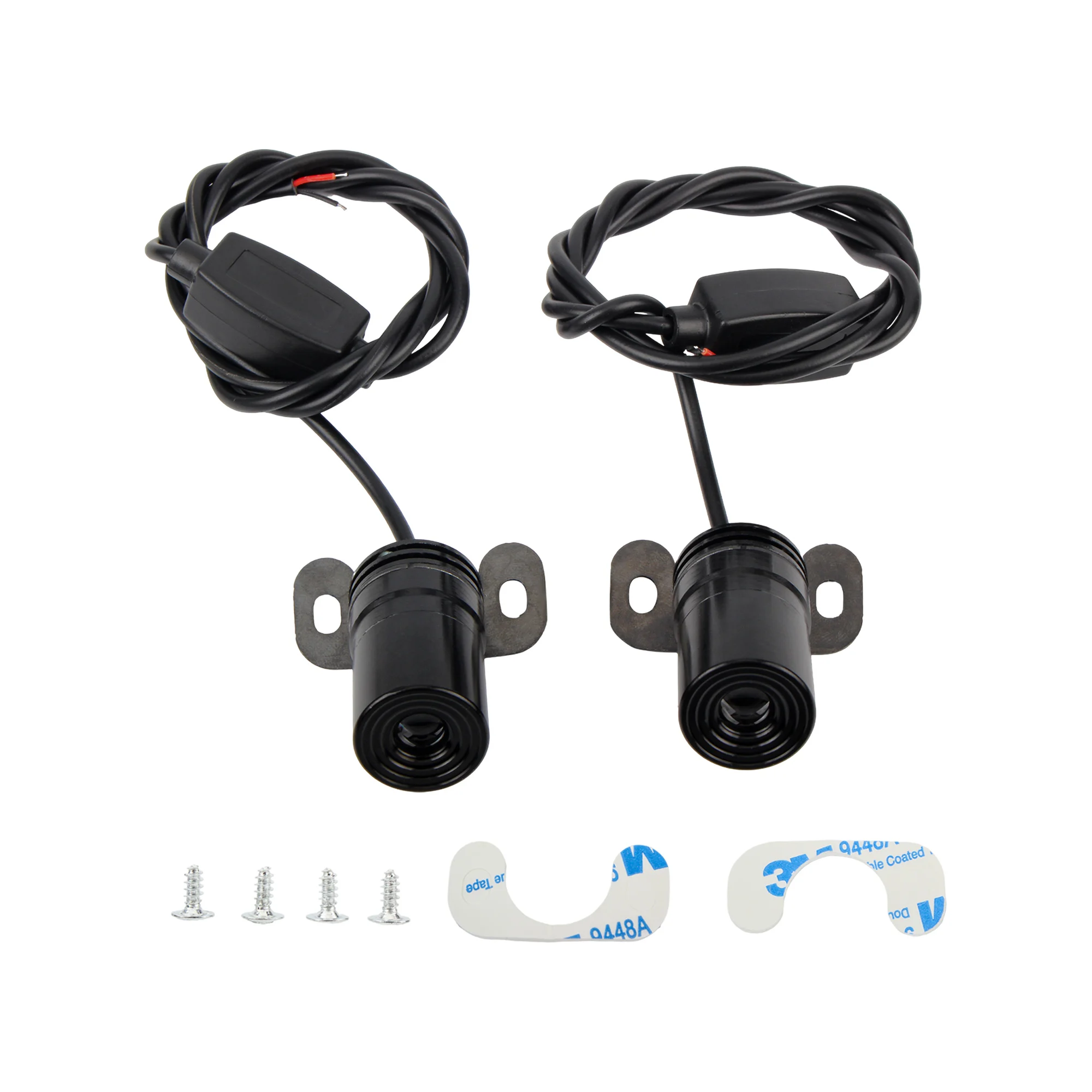 Motorcycle LED Lights 2Pcs Angel Wings Projection Light Kit Underbody Waterproof for Yamaha Honda Suzuki Kawasaki BMW ADV ATV