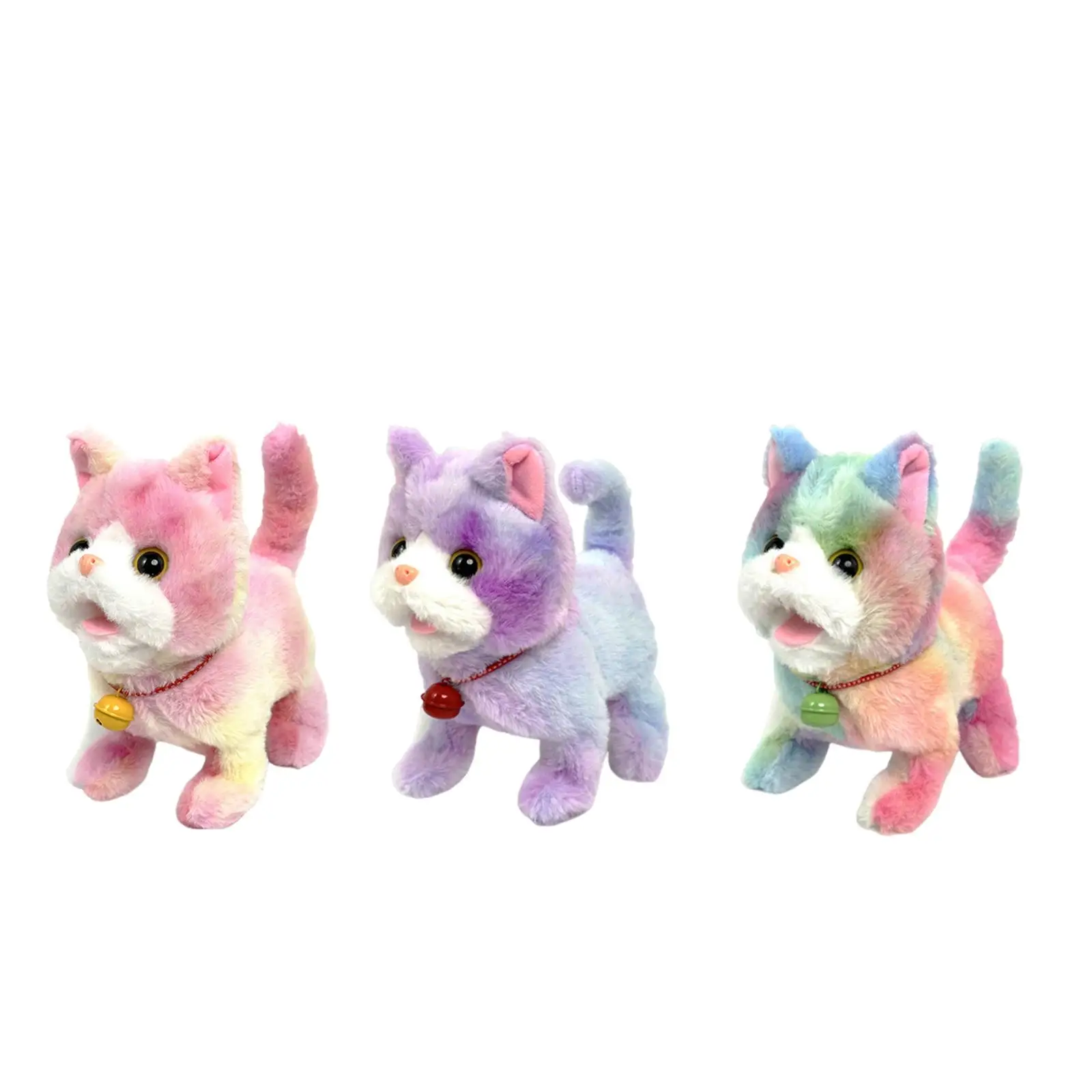 Electric Plush Animal Cat Toy Lovely Plush Toy Interactive Cute Walking