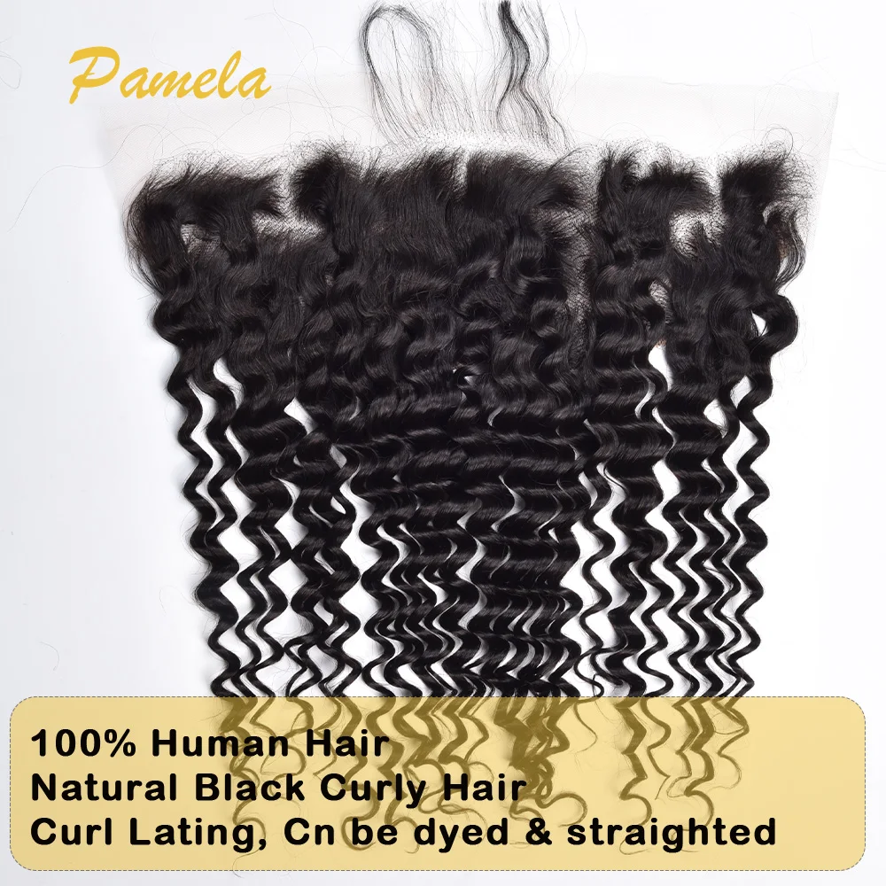 3C4A Burmese Curly Human Hair 5x5 Transparent Lace Closure Unprocessed Burmese Raw Hair Preplucked Human Hair For Woman