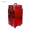 Portable and foldable nail polish storage studio tech table technician nail desks with drawers manicure table for salon shops 4