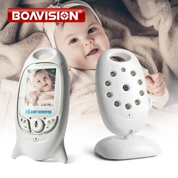 Vb601 비디오 베이비 모니터 무선 2.0'' lcd 베이비 시터 2 웨이 토크 나이트 비전 온도 보안 보모 카메라 8 자장가