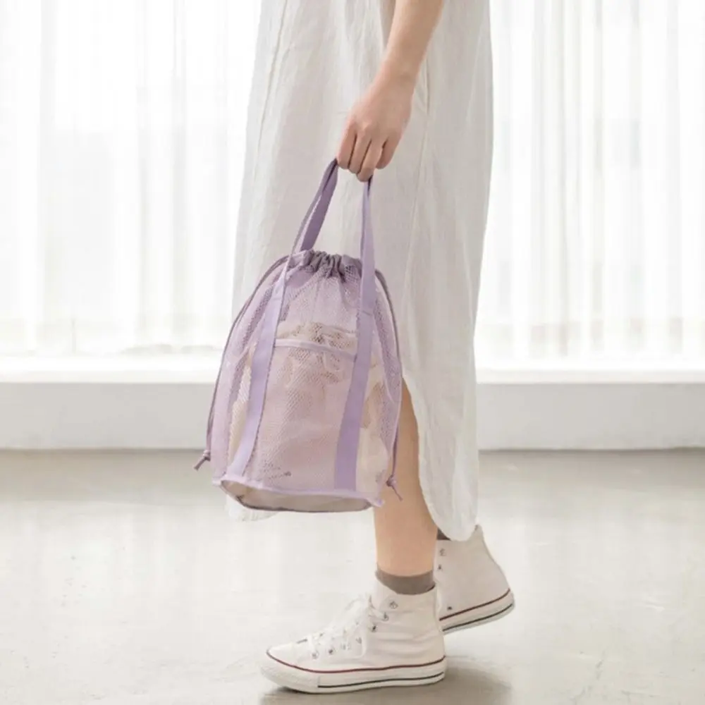 

Quick Dry Storage Bag Portable Drawstring Type Water Sport Swim Dive Net Bag Ultra Light Foldable Beach Bag Travel