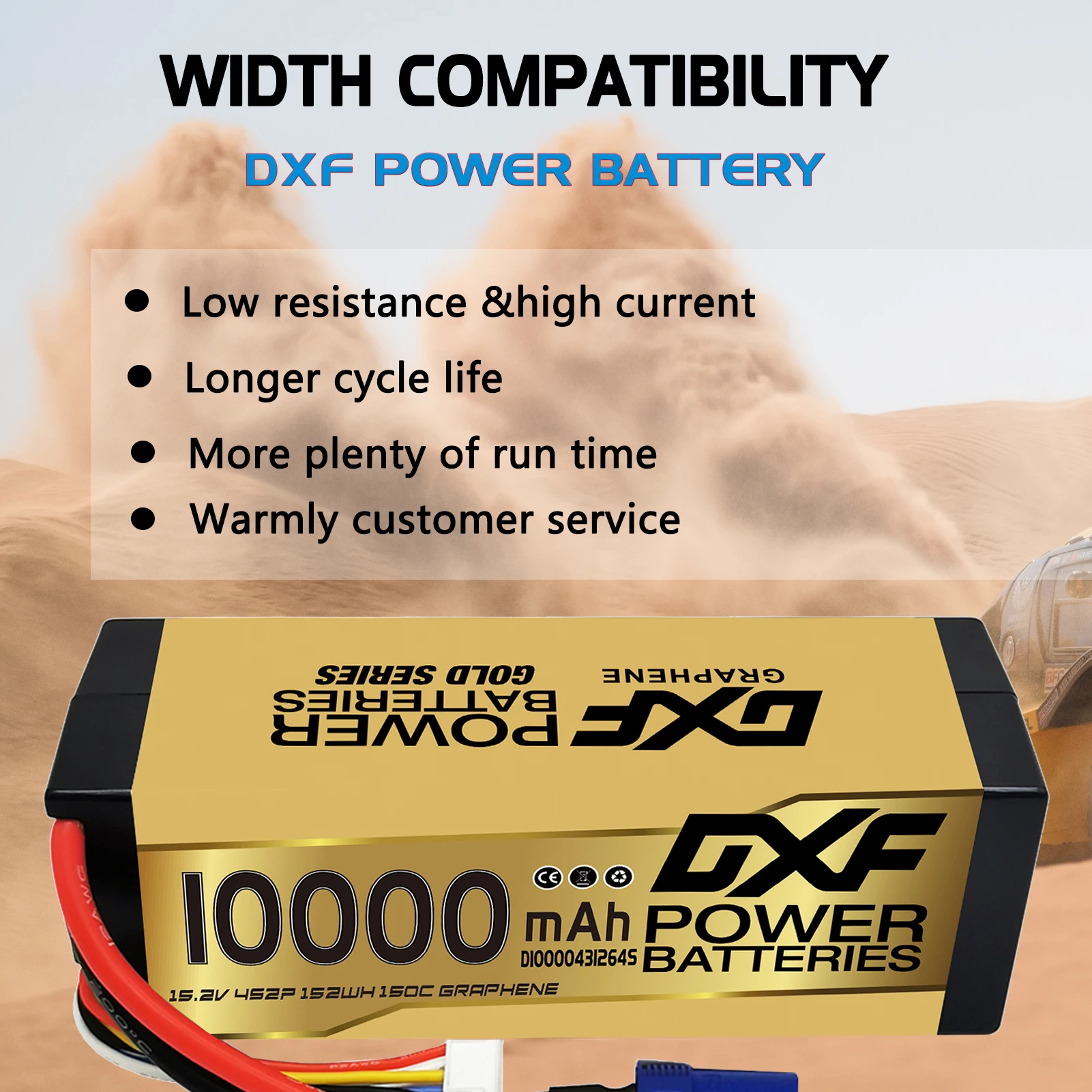 Batterie Drone 4S 10000mAh XT90/EC5 Lot 2 ou 4 Pièces