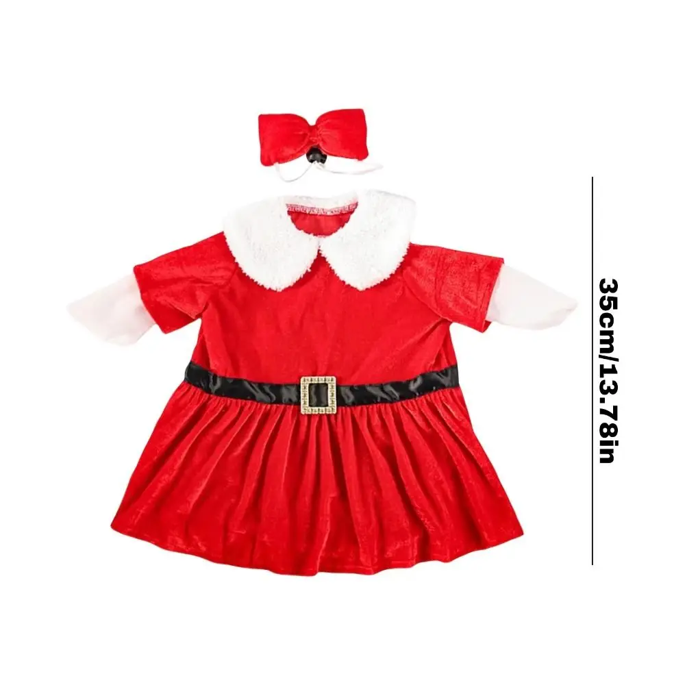 Handcrafted Christmas Porch Goose Outfits Adjustable Hat Christmas Theme Santa Claus Goose Clothes Colorful Cute