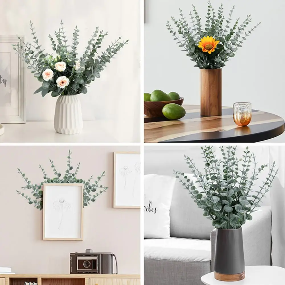 

Colorful Artificial Plant Natural-looking Artificial Plant Realistic Artificial Eucalyptus Stems for Wedding Home Decor Greenery