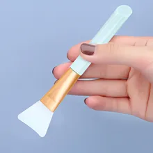  1 Piece Of Silicone Facial Mask Brush Soft-Headed Silicone Adjusting Film Stick DIY 5 Colors Professional Cosmetics Beauty Tool 