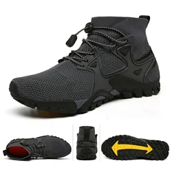 Summer Men Trekking Hiking Walking Wading Shoes Women Sock Sneakers Outdoor Unisex Mesh Breathable Trail Climbing Sport Trainers