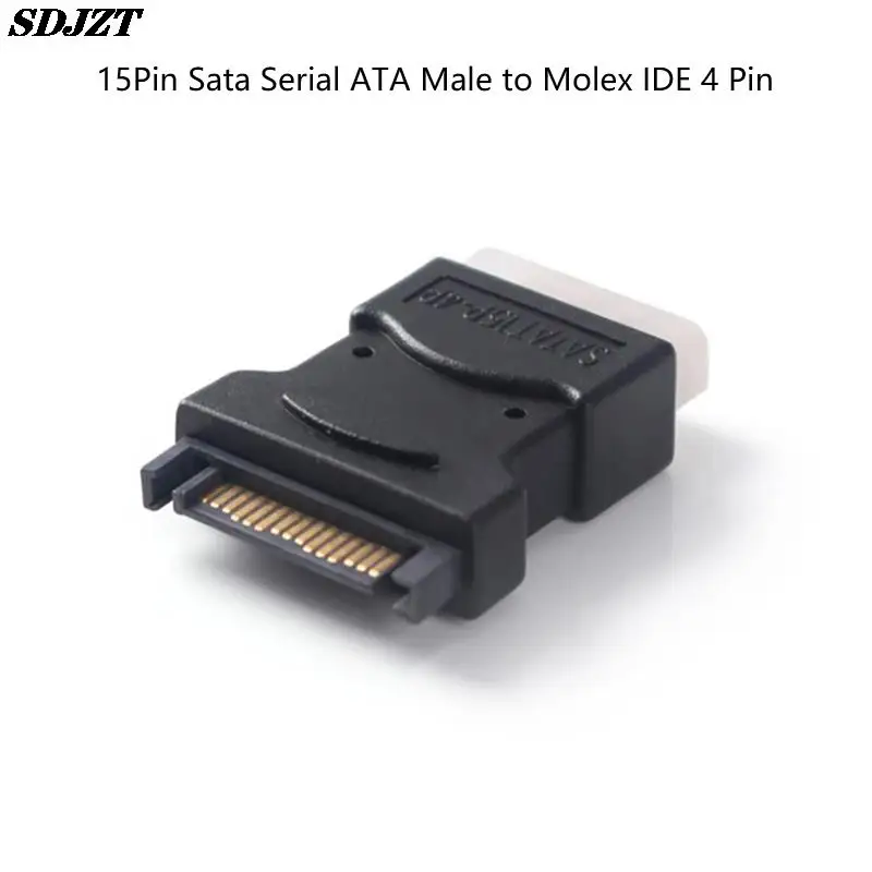 

Кабель питания для жесткого диска, 15-контактный переходник Sata Serial ATA папа-Molex IDE 4-контактный мама