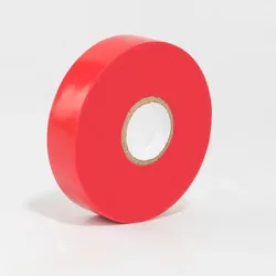 Ultra - Thin Waterproof Insulation Tape - High Adhesion PVC Roll (10/15 Meters) - 10M (Red)