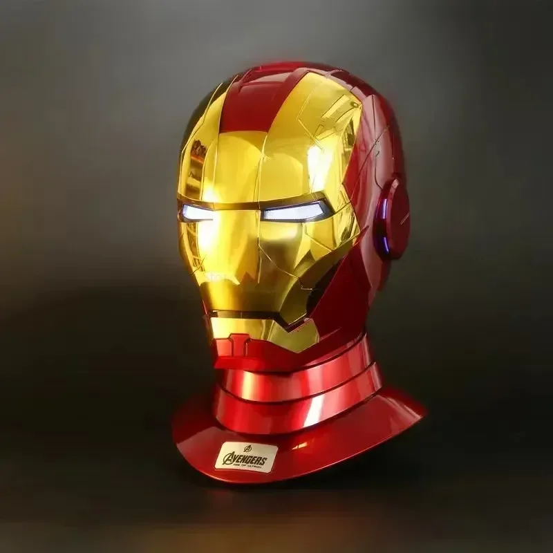 Marvel Iron Man Autoking 1:1 Mk5 Casco Telecomando E Controllo Vocale Maschera Per Casco Automatico Ironman Con Luce A Led Giocattoli Per Ragazzi Rega