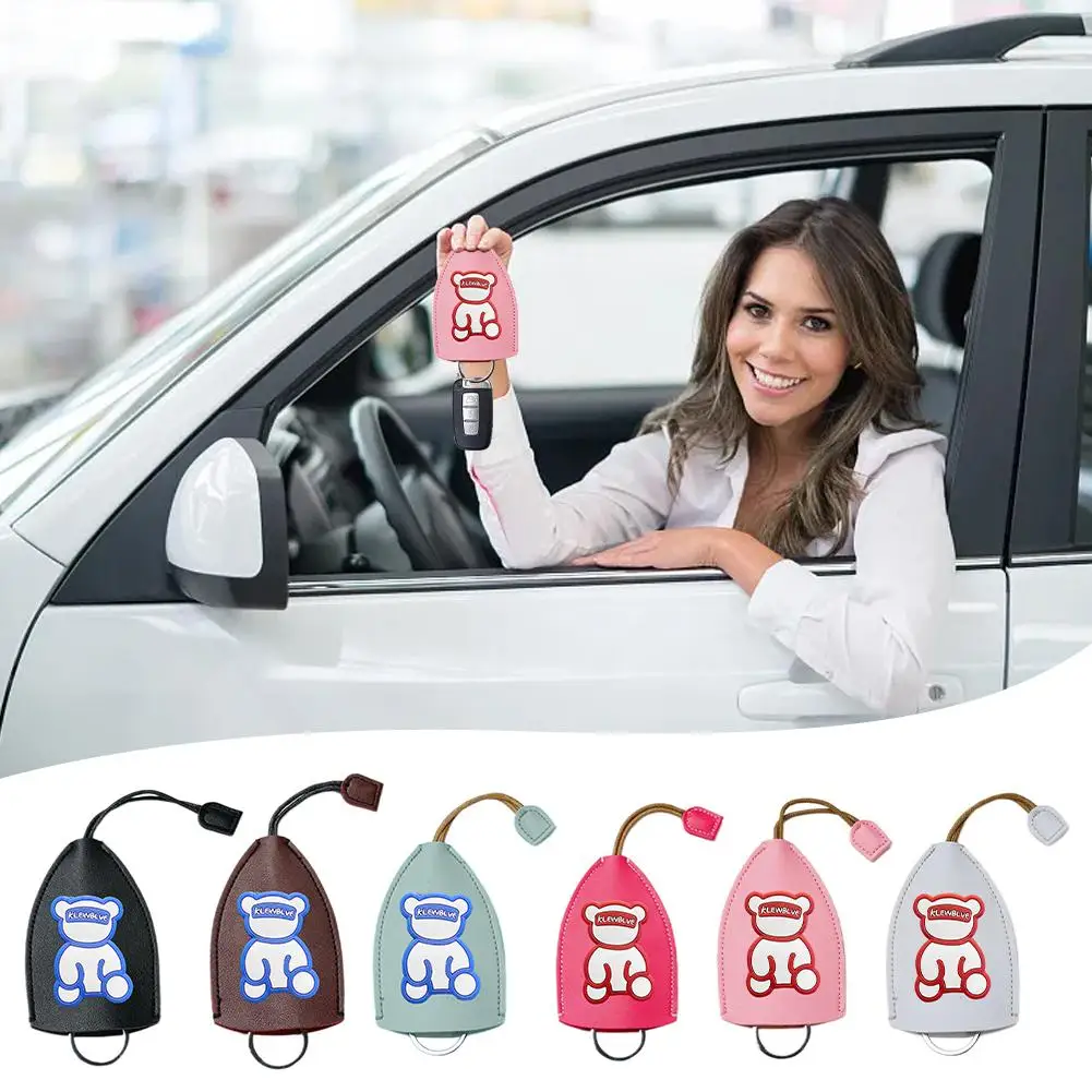 

Creative Pull-Out Key Case Cover, Cartoon PU Leather Cute Capacity Large Key Holder With Keychain Fob Hook Key Car Bag, Sle Y4C3