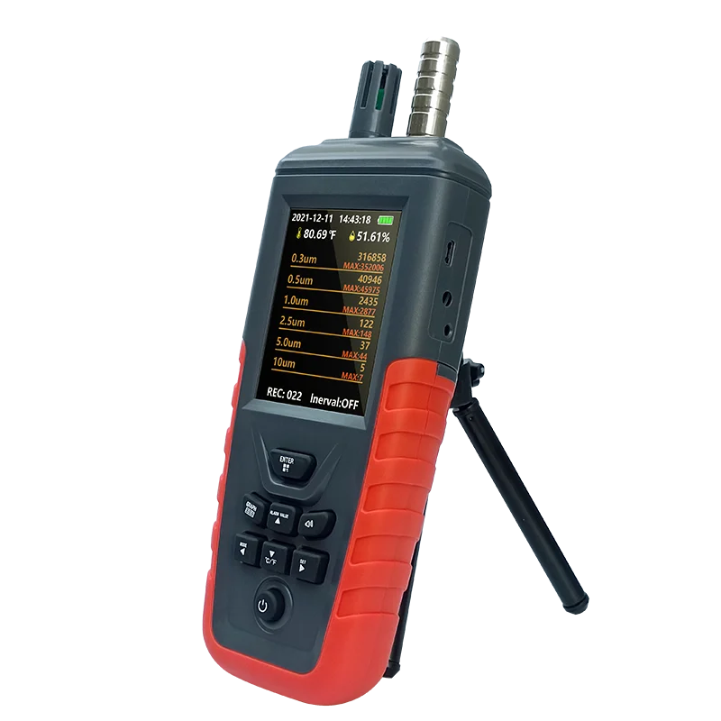 

Анализатор частиц пыли, Датчик качества воздуха, Противопылевой детектор Pm2.5, 6-канальный подсчет