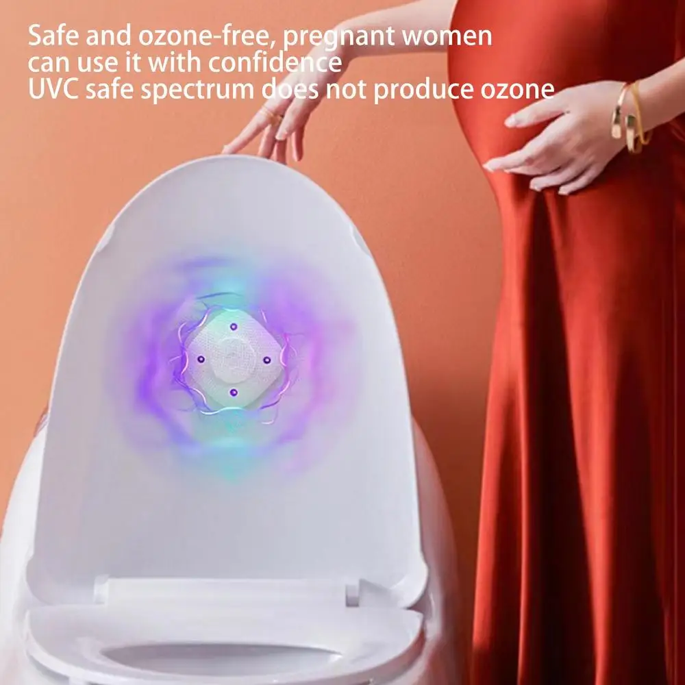 Toilet UV Sterilization Lamp Portable Mini LED Toilet Bowl Light USB Rechargeable Ultraviolet Sterilizer uv disinfection lamp,uv sterilization lamp