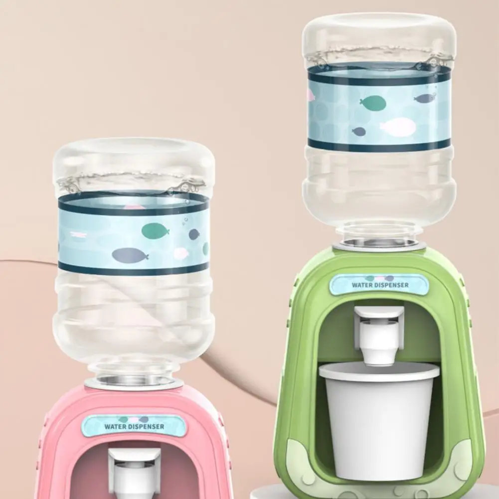 Sa82a8b69bec744edb345b4378b4f9c73l 1PC Baby Kids Mini Water Dispenser for Children Gift Cute Water Juice Milk Drinking Fountain Simulation Cartoon Kitchen Toy Mallzona