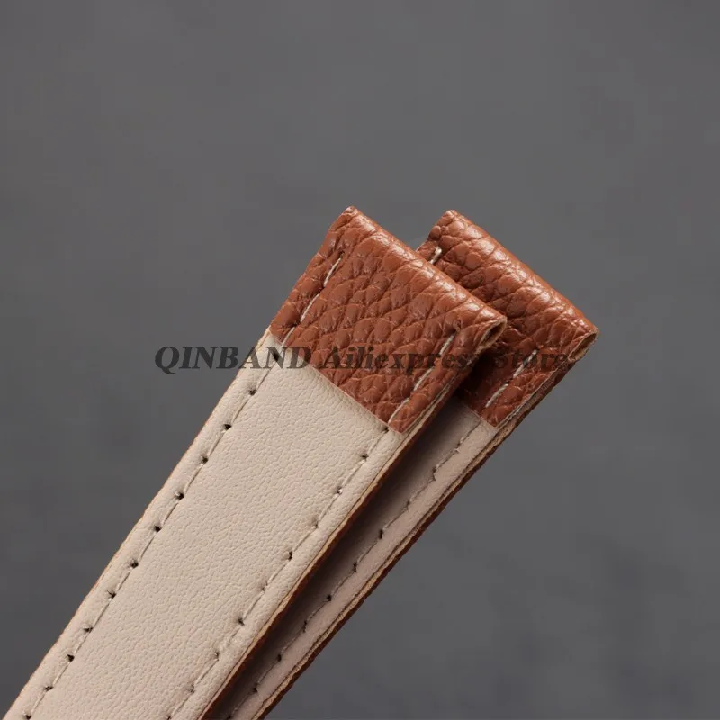 Slim Vintage Cowhide Leather Watch Strap - Ultra-Thin Waterproof Band