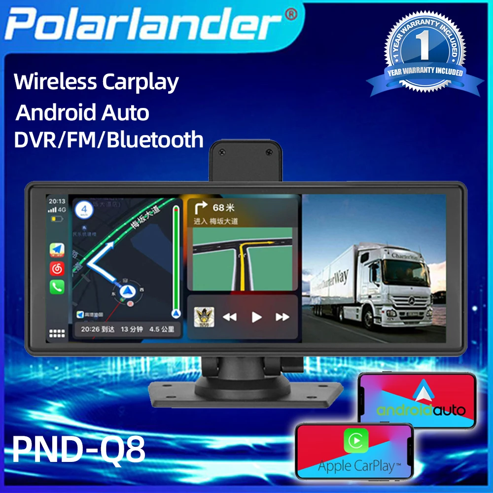 

Portable Monitors Wireless Carplay Car Multimedia Player Bluetooth IPS Large Screen 9.3 inch Android Auto For BMW Toyota Car