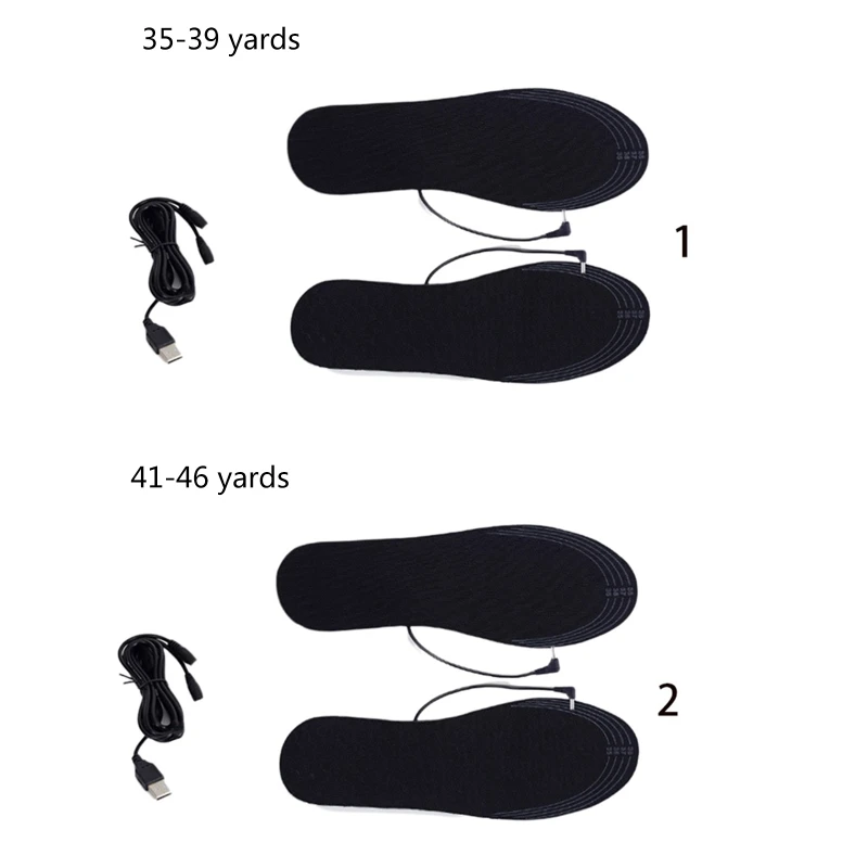 

1 Pair Men Women Unisex Winter USB Electric Powered DIY Cut Heating Warm Foot In Drop Shipping