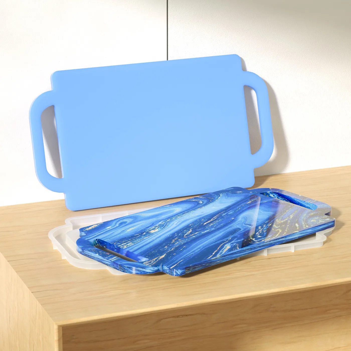 DIY Epoxy Resin Silicone Mold – Tray With Handle – Casting Making Craft Tool