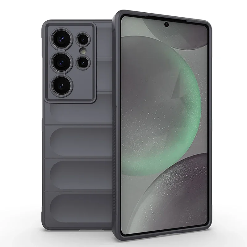 Silicone Soft-Touch Airbag Case with Full Lens Protection and Anti-Drop Cover