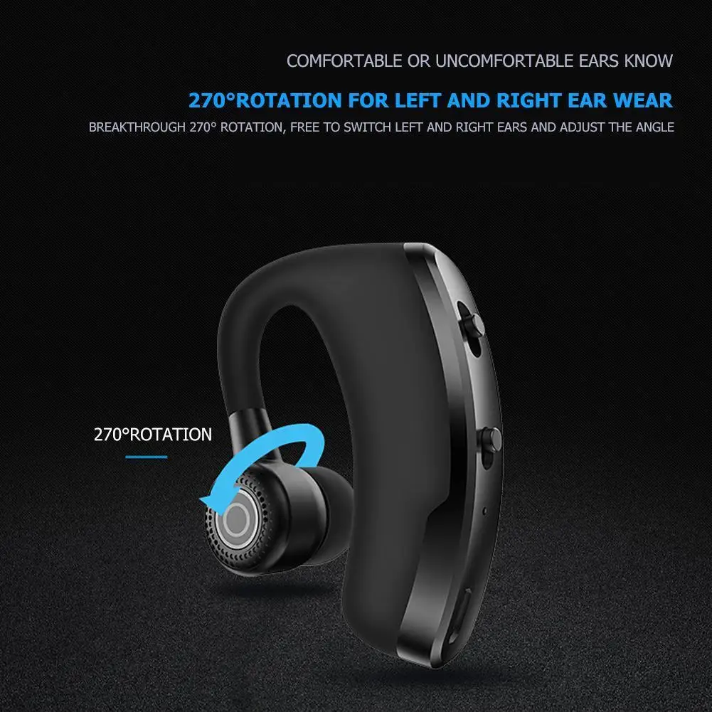 Wireless Bluetooth Earphones Handsfree Driving Call Business Headset HiFi Sports Headphone Noise reduction Stereo Music with Mic