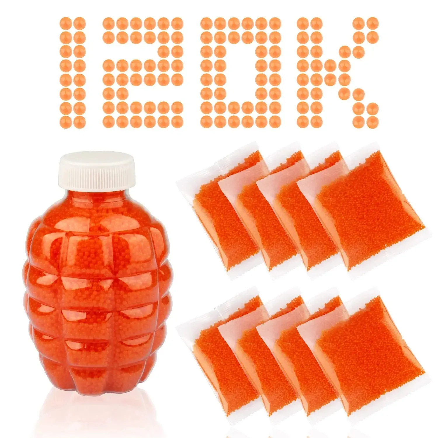 Water Gel Ball Gun Soft Bullets Splat R Ball Water Bead Blaster 7