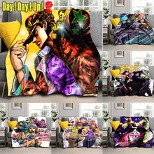 

Anime Jojo's Bizarre Adventure Blanket Flannel Blanket Soft Fleece Throw Blankets for Bedroom Couch Sofa Bedspread Blanket gift