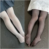Collants d'été moulants pour enfants, pantalons en résille scintillants et diamants, Leggings de danse latine creux, cadeau pour filles 4