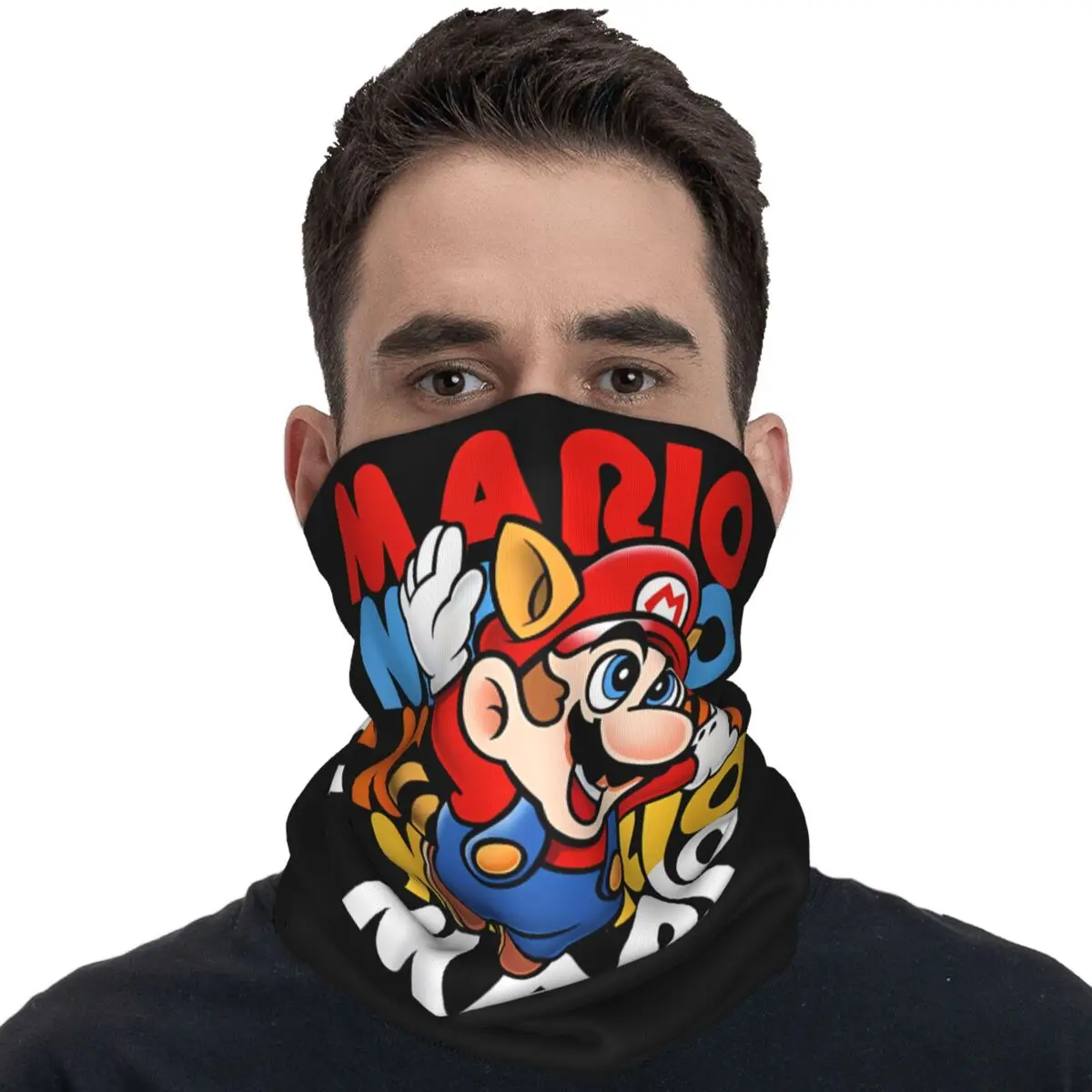 Mario Super Bros Balaclava Running Travel Cycling Mask Sun Protection Soft Bike Face Masks Spring Funny Scarf Bandana