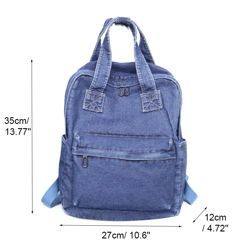 Canvas Backpack Backpack Jeans Womens Canvas Denim Backpack Denim