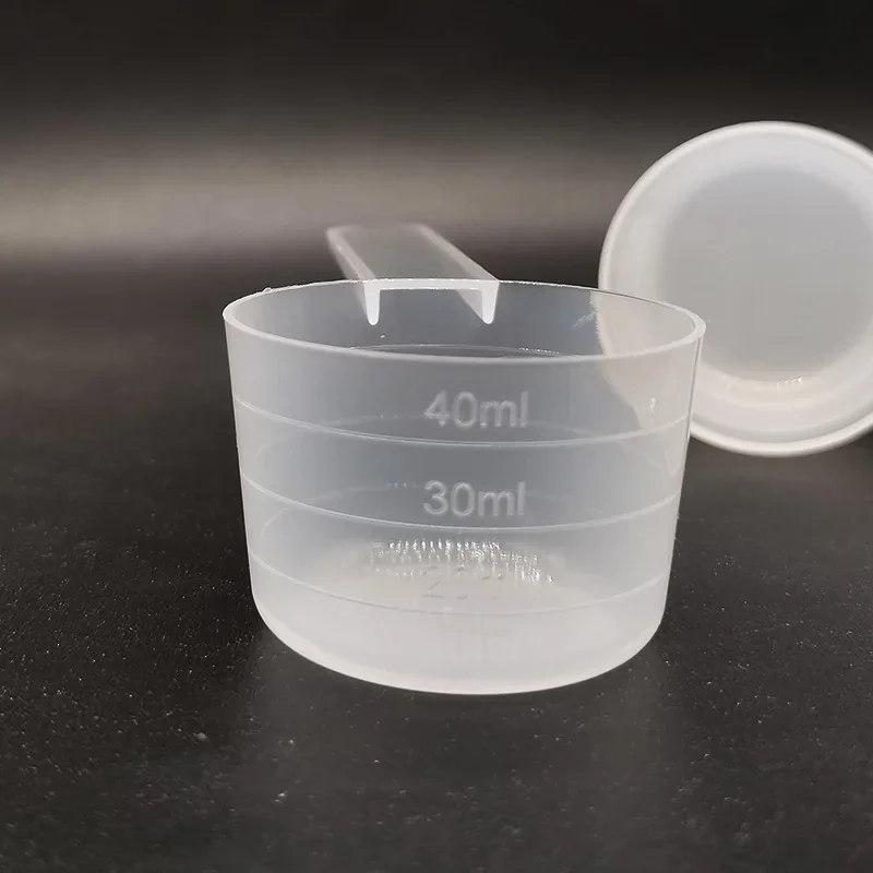 Kitchen Measuring Spoons Measuring Spoon Set 20g Spoon Individually Packaged 40ml Flat-bottomed Measuring with Scale Transparent Plastic
