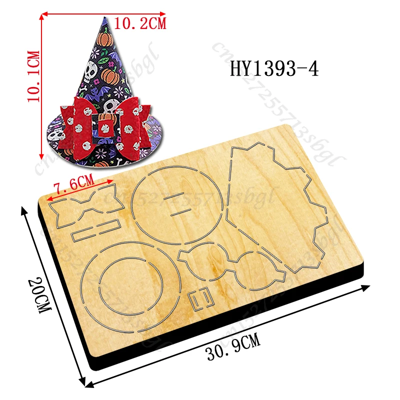 Description Picture 6 of itemHalloween Bow Cutting dies - New Die Cutting And Wooden Mold,HY1393 Suitable For Common Die Cutting Machines On The Market.