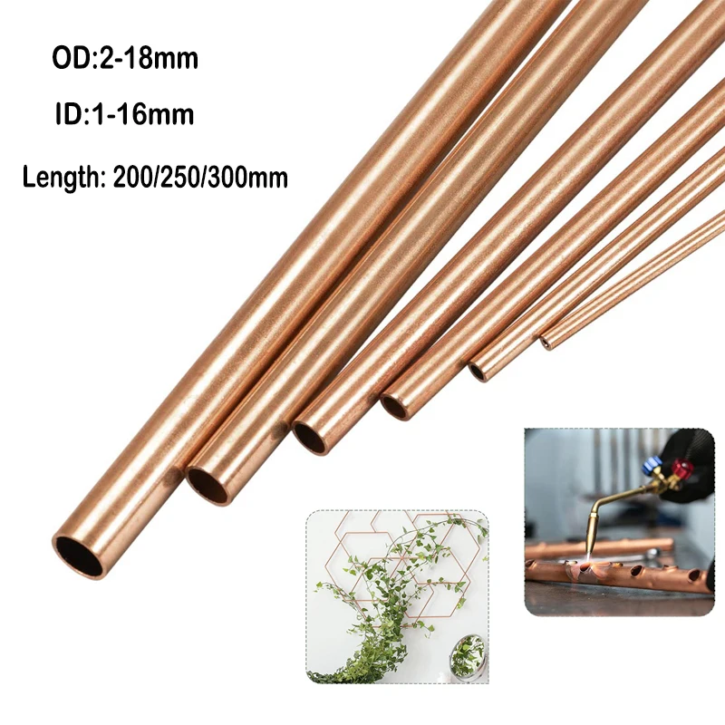 Hard Copper Tube Straight Pipe OD 6/7/8/9/10/11/12/14/16/20/22/25