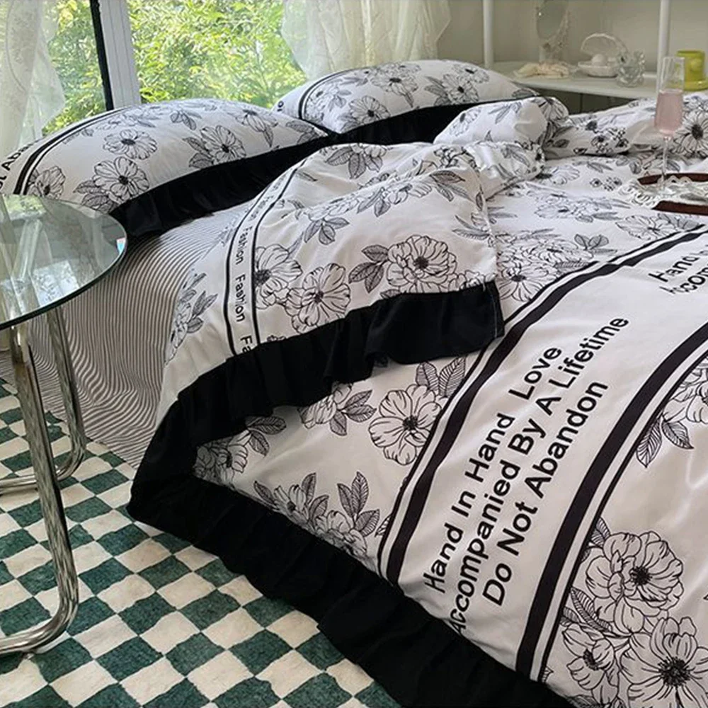 

Best Home Textiles Bedding Set Bed Sheet Pillowcase Duvet Cover Bedspread On Cover The Bed Bed Cover Bedding Nordic Nantong