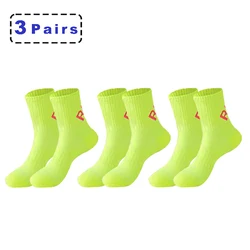 Unisex Athletic Performance Cushioned Low - Cut Socks (3 yellow green)