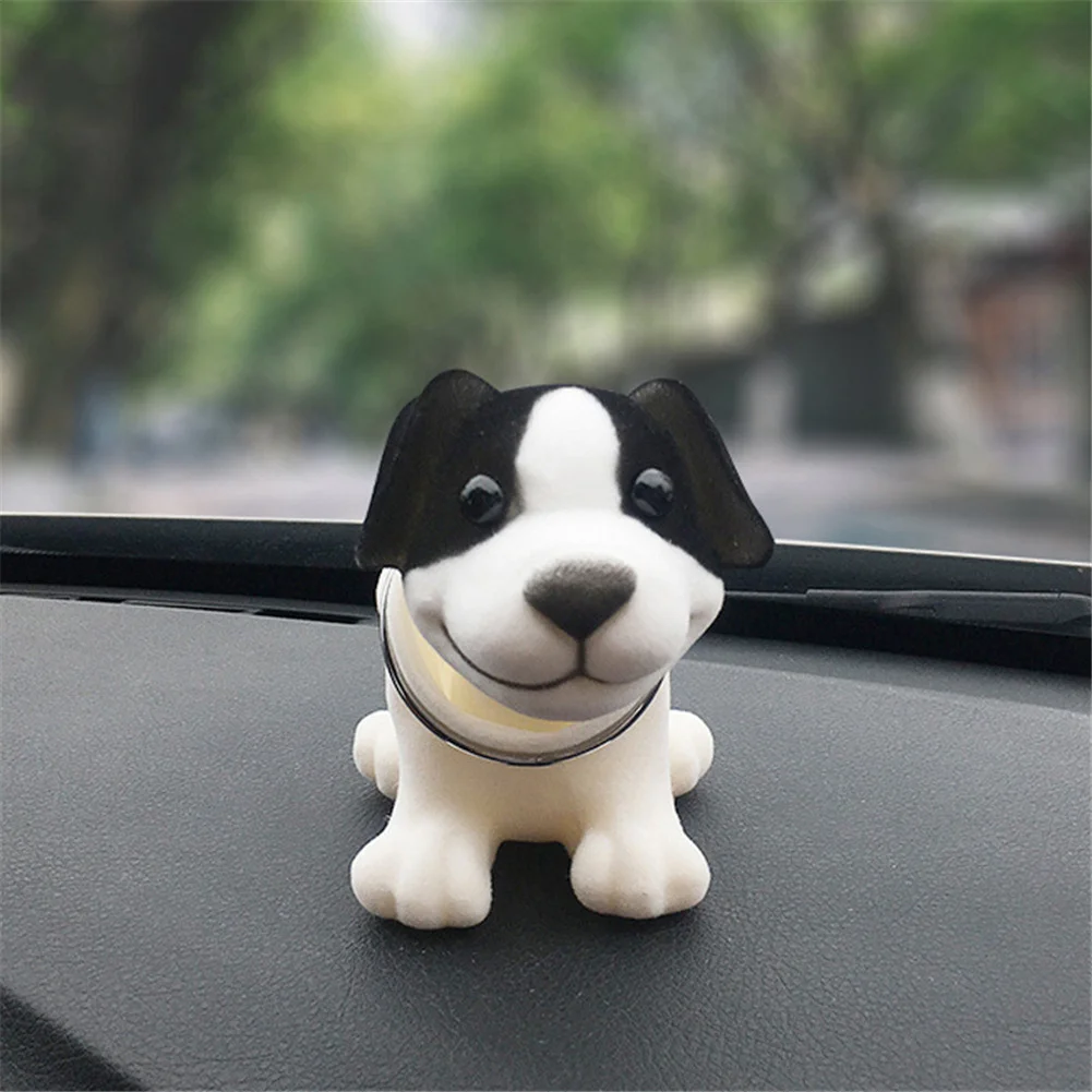 Nette Auto Dashboard Kopf Hund Figur Auto Ornament Statue Kreative Bobble  Hüpfenden Schütteln Kopf Hund für Auto-armaturenbrett Dekoration -  AliExpress