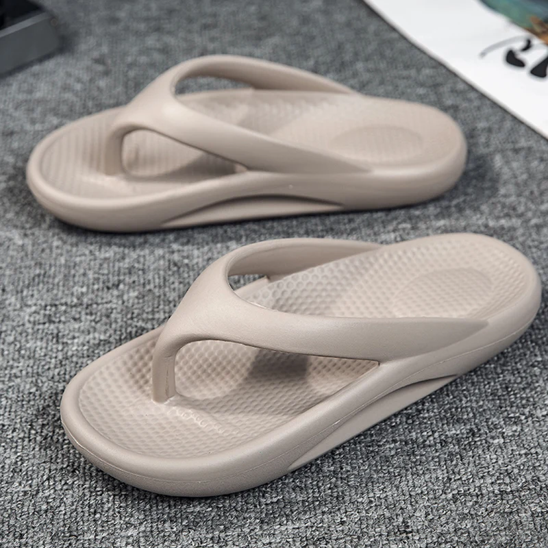 Unisex Men's Slippers Summer Outdoor Flip Flops Soft Men Slippers Clogs Couple Men Platform Sandals Slippers Non-slip Slippers