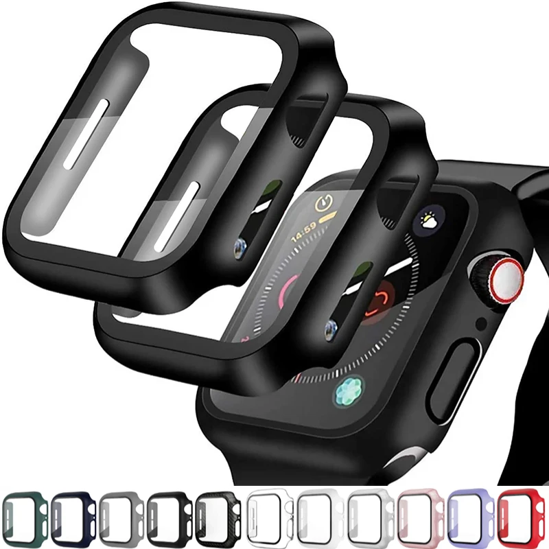 Premium Tempered Glass + PC Bumper Screen Protector Case