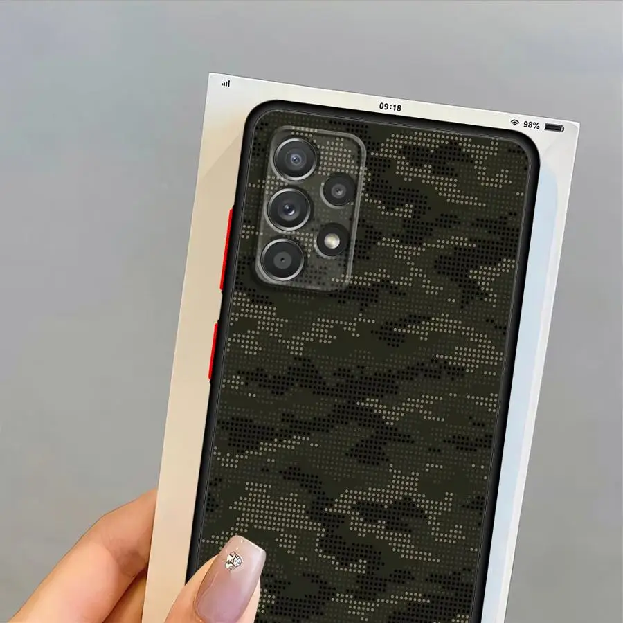 Camouflage Pattern Back Phone Cover Case
