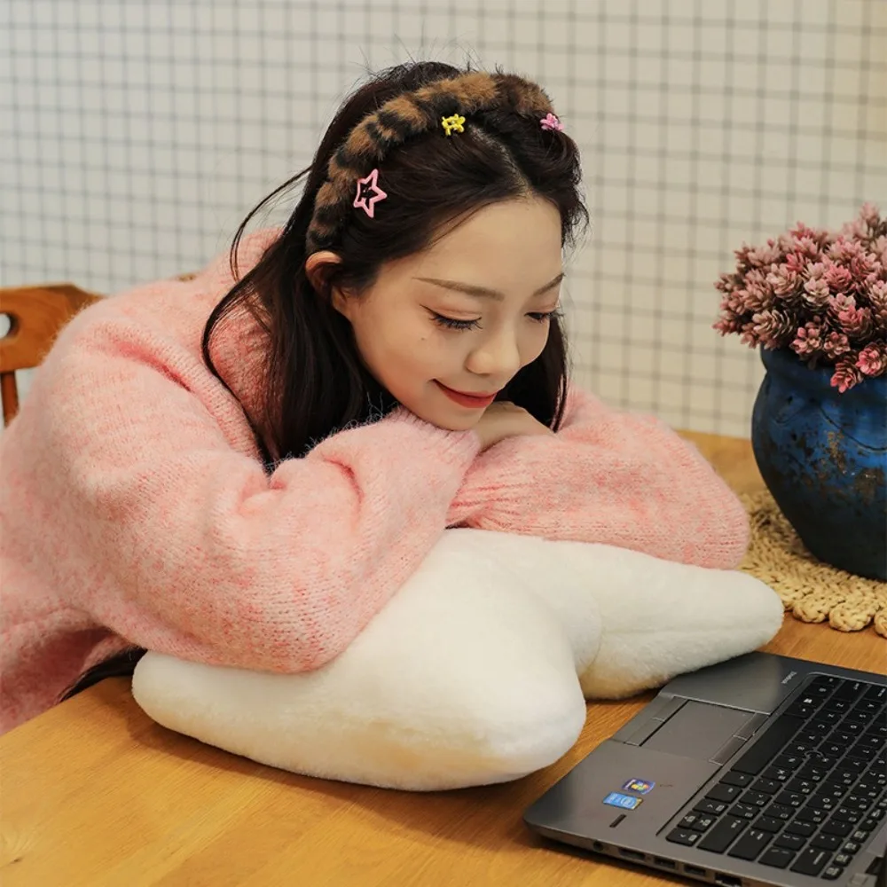 창의적인 리본 베개 귀여운 허리 지지대 리본 장식 허리 베개 단색 부드러운 자동차 인테리어용