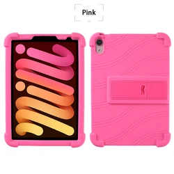 Kids Soft Silicone Tablet Cover - Durable Protective Case - Mini 6 8.3 (Rose)