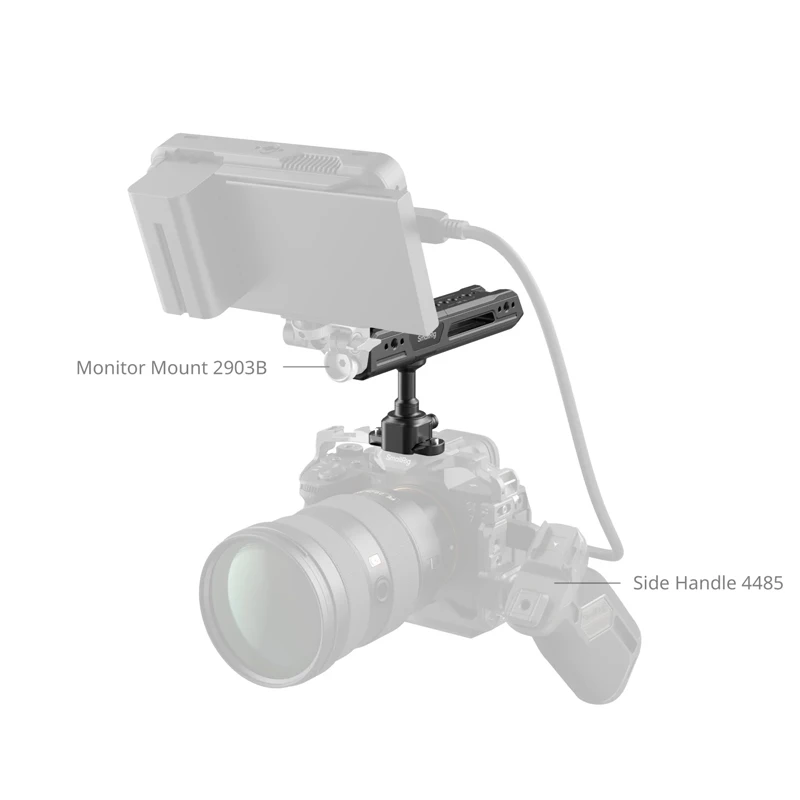 SmallRig Rotating Side / Top Handle with NATO Clamp longated 162mm Load 15kg Uni