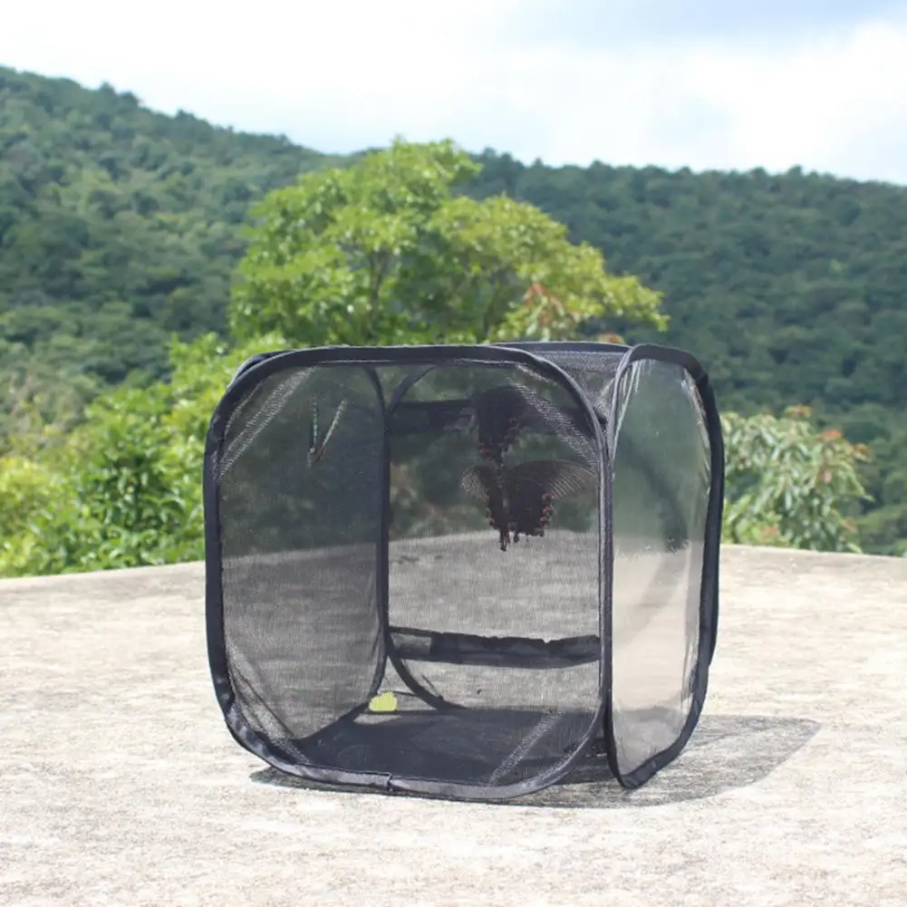 Butterfly Cage Portable Nature Knowledge Insect Habitat Net Polyester Insect Mesh Cage