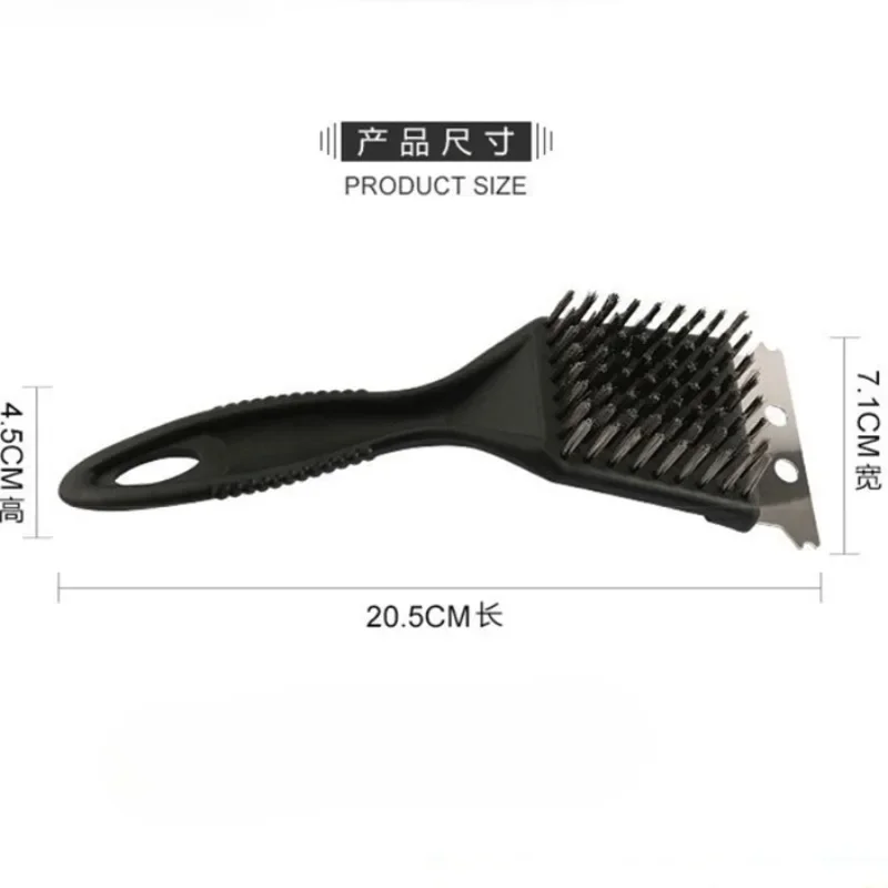 For Barbecue Grill Brush Steel Wire Bristles BBQ Stainless Steel Cleaning Brushes Durable Cooking Tool Outdoor Home BBQ Gas Kit