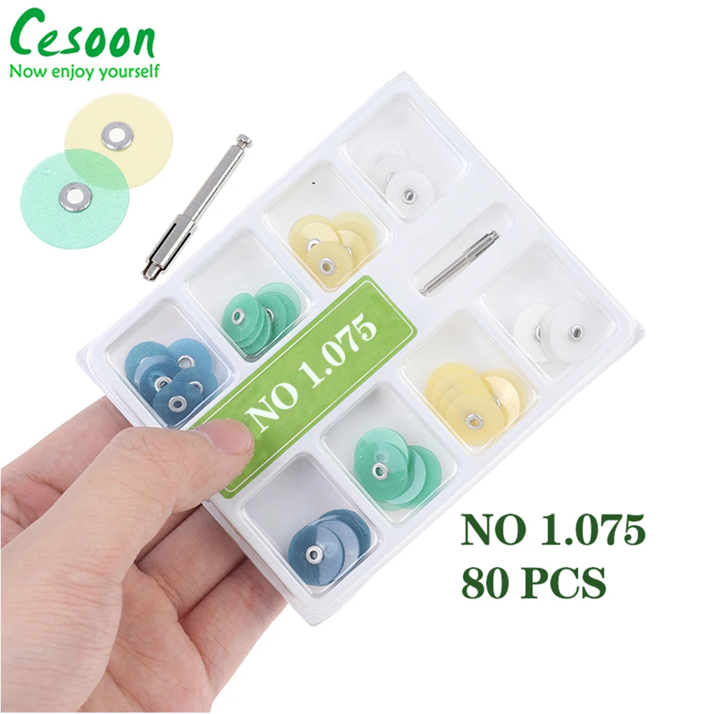 

40 Pcs Dental Polishing Discs Gross Reduction Contouring Mandrel Stripes Set Dentist Materials Teeth Whitening Dentistry Tools