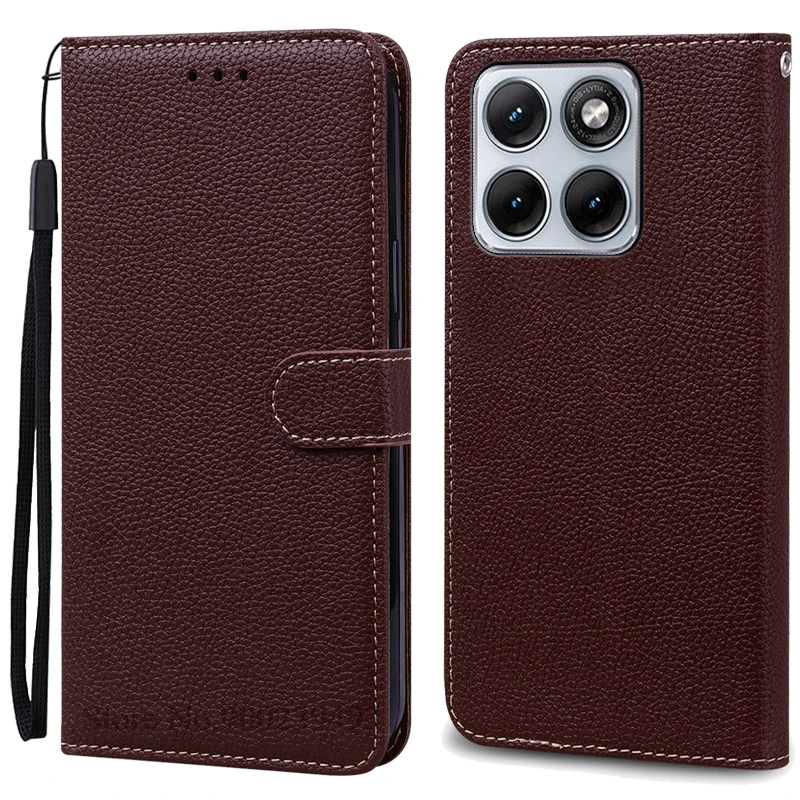Enhanced Leather Flip Wallet Cover | Magnetic Book-Style Protective Case for Motorola Edge 70 Fusion