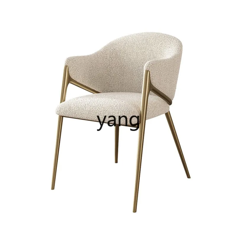 

CX Light Luxury Home Modern Simple Chair Designer Cashmere Lamb Hotel Villa Restaurant High-End Leisure Chair