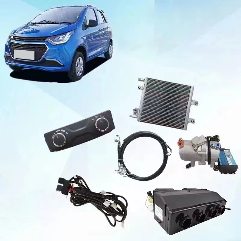12/24/60 volt EV heater and air conditioner 12v/24v/60v dc air conditioning systems auto conditioners HVAC for electric car