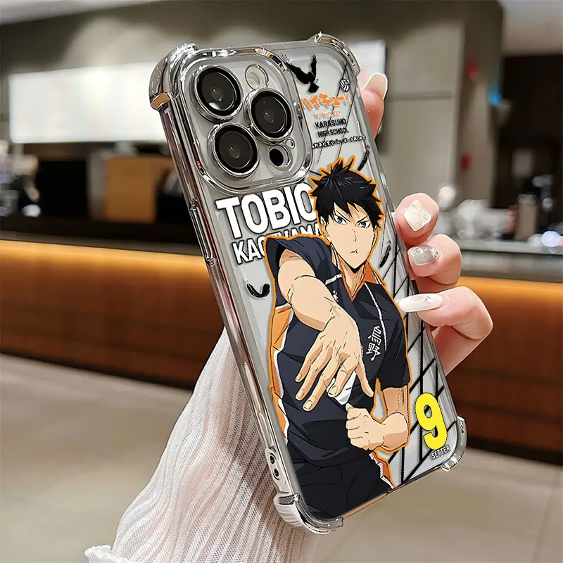 Premium Haikyuu Shoyo Hinata Plating Anti-Fall Airbag Case
