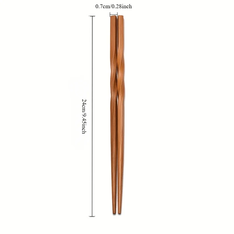 5 Pairs Natural Bamboo Chopsticks Set, Chinese Style Chopsticks, Household Pointed Chopsticks, Tableware, Kitchen Supplies