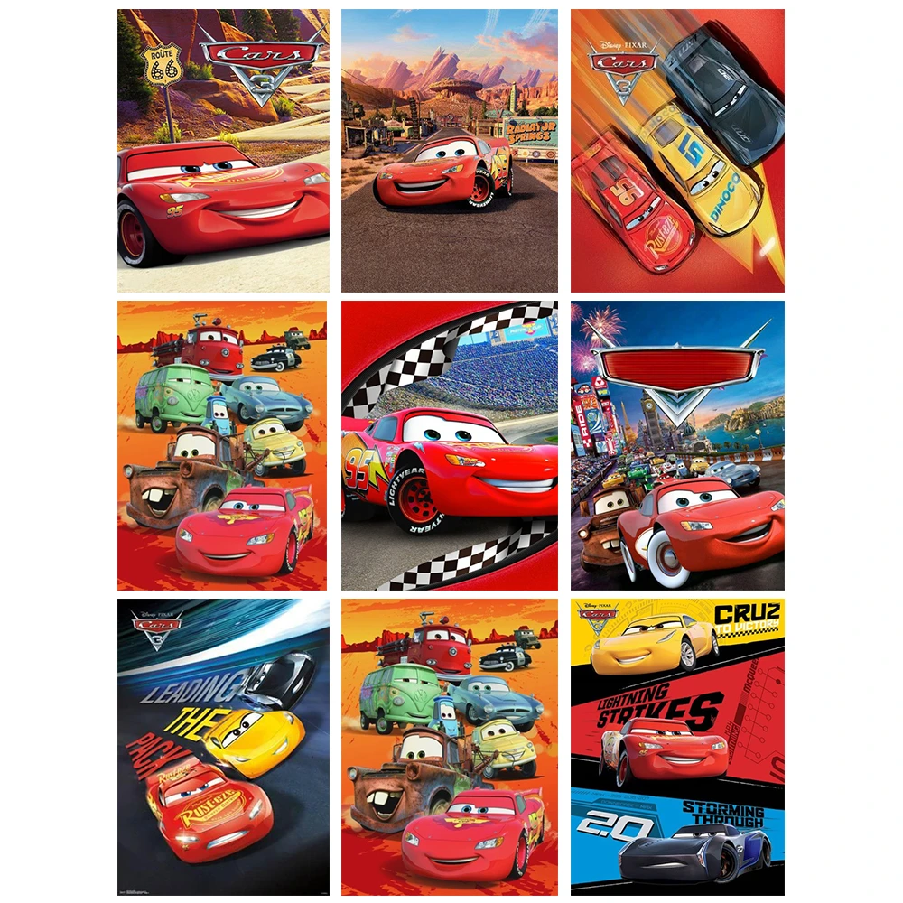 knijpen alarm begaan Olieverf Disney Cartoon Cars Lightning Mcqueen Slaapkamer Kinderkamer  Decoratie Diy Schilderij Van Nummers Voor Volwassenen Home Decor| | -  AliExpress